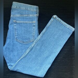 GAP Cheeky Straight High Rise Jeans - Light Blue